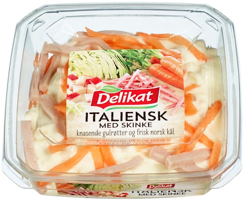 Bilde: © Delikat / Kolonial.no Delikat Italiensk Salat Med Kjøtt 180 g