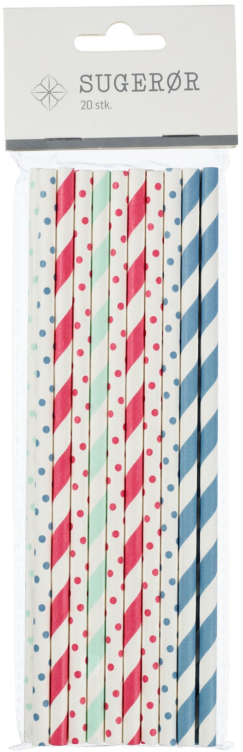 Bilde: © REMA 1000 / Oda REMA 1000 Papirsugerør Assortert vare, 19,5 cm