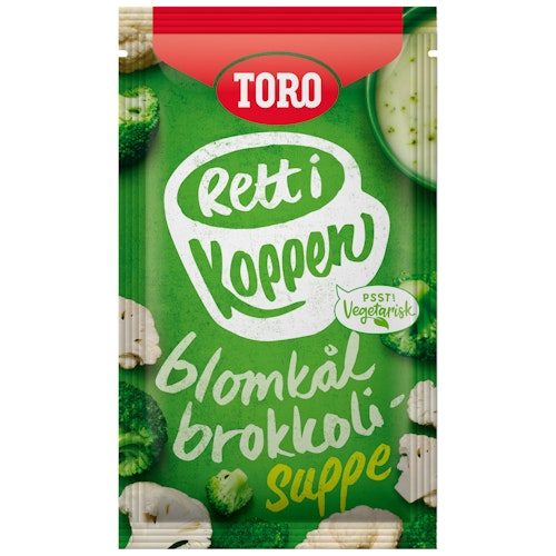 Bilde: © Toro / Oda Toro Blomkål- & Brokkolisuppe Rett i Koppen, 20 g