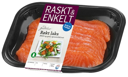Bilde: © Godehav / Kolonial.no Godehav Røkt Laks, Skivet 150 g