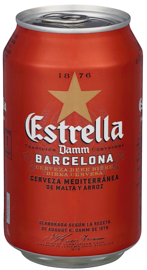 Bilde: © Estrella / Oda Estrella Estrella Damm 0,33 l