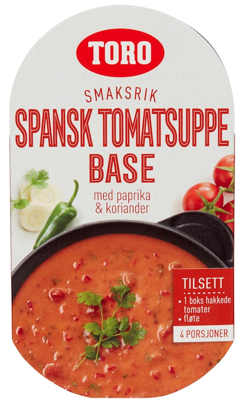 Bilde: © Toro / Kolonial.no Toro Smaksrik Spansk Tomatsuppe Base 112 g