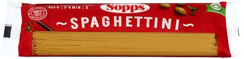 Bilde: © Sopps / Kolonial.no Sopps Spaghettini 450 g