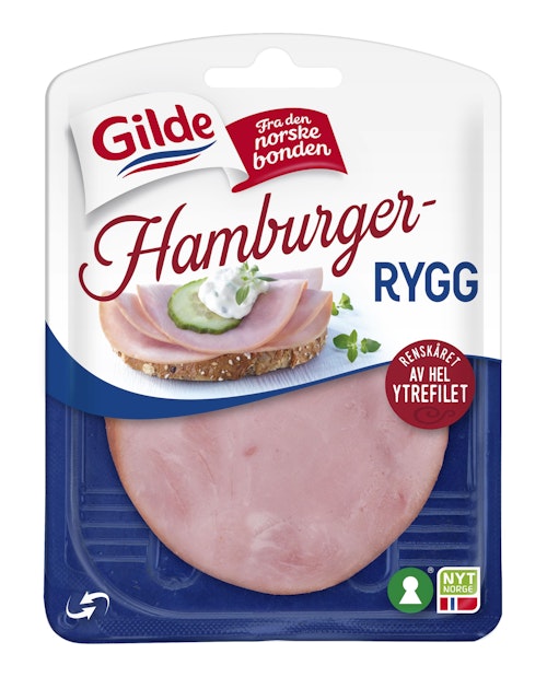 Bilde: © Gilde / Kolonial.no Gilde Hamburgerrygg 110 g
