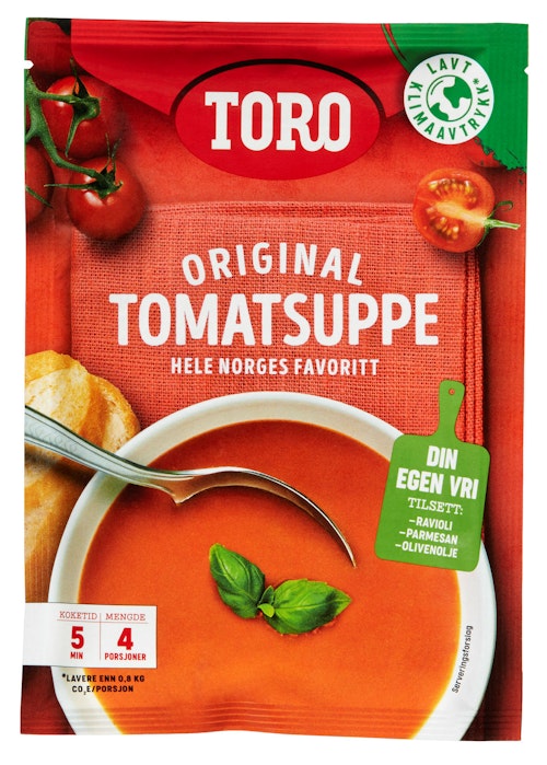 Bilde: © Toro / Kolonial.no Toro Tomatsuppe 91 g