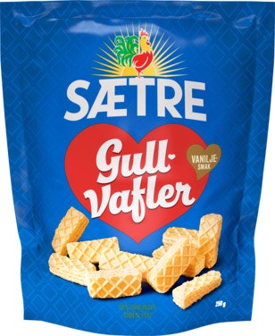 Bilde: © Sætre / Oda Sætre Gullvafler Vanilje 250 g