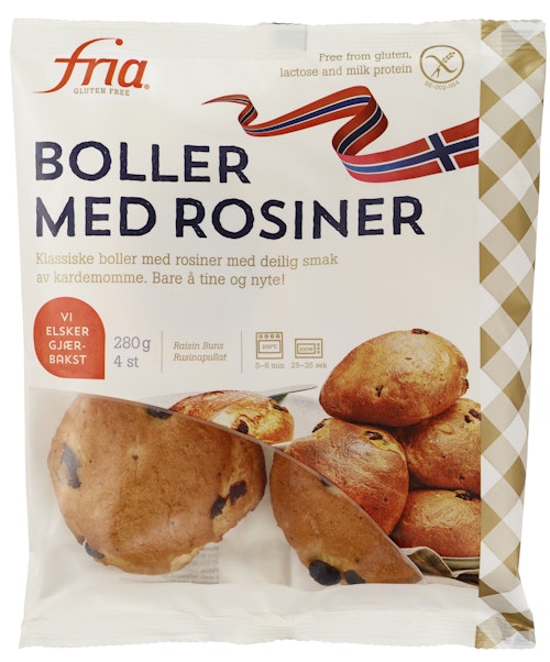 Bilde: © Fria / Oda Fria Boller med rosiner 280 g