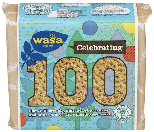Bilde: © Wasa / Oda Wasa Knekkebrød 100 Frø & Havsalt