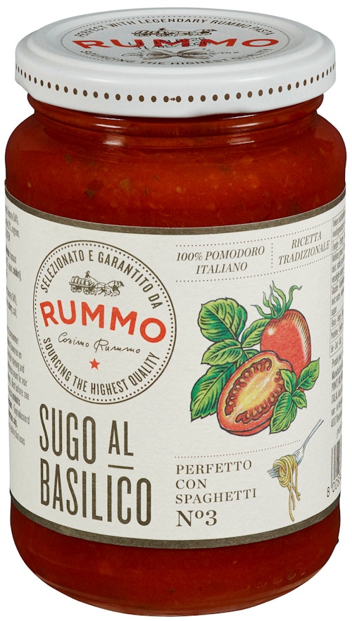 Bilde: © Rummo / Kolonial.no Rummo Pastasaus med Basilikum 350 g