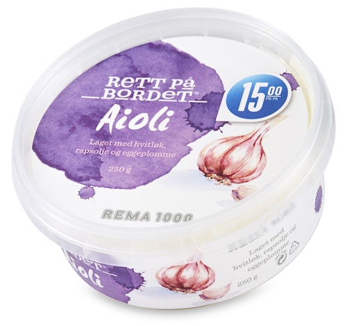 Bilde: © REMA 1000 / Kolonial.no REMA 1000 Aioli 250 g