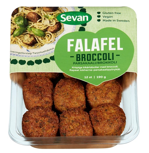 Bilde: © Sevan / Kolonial.no Sevan Fersk Falafel Brokkoli 190 g