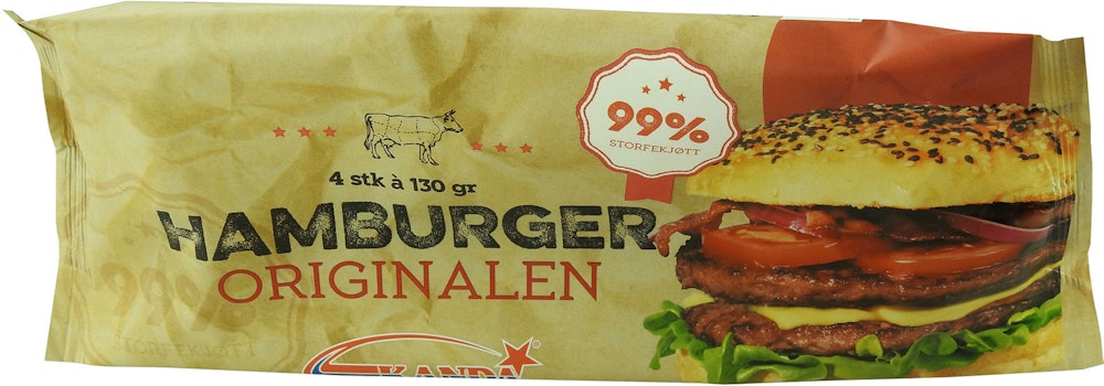 Original Hamburger 4 Stk, 520 g