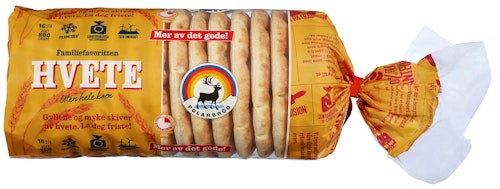 Bilde: © Polarbrød / Oda Polarbrød Hvete Polarbrød 16 Stk, 600 g