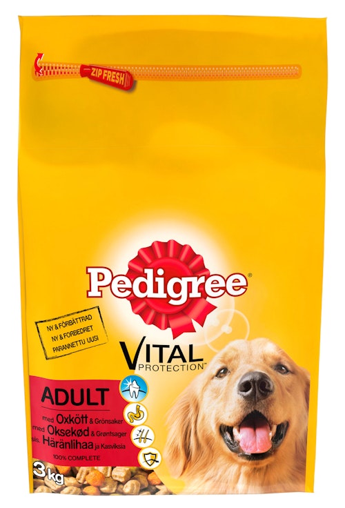 Bilde: © Pedigree / Oda Pedigree Oksekjøtt 3 kg