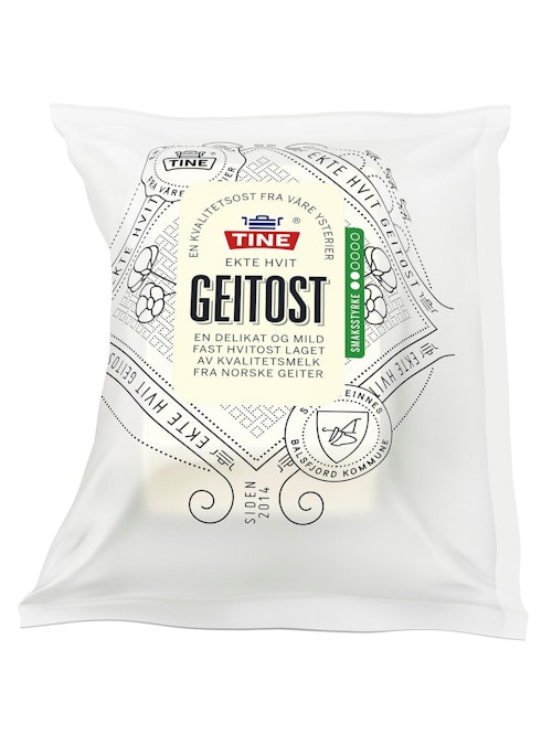 Bilde: © Tine / Kolonial.no Tine Ekte Hvit Geitost 330 g
