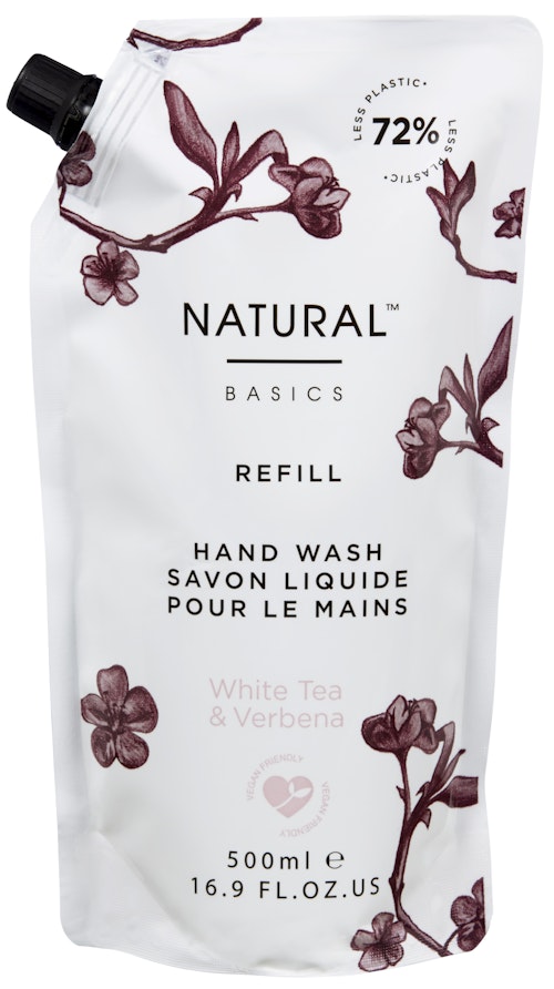 Natural Basics Refill Hand Wash White Tea & Verbena 500ml