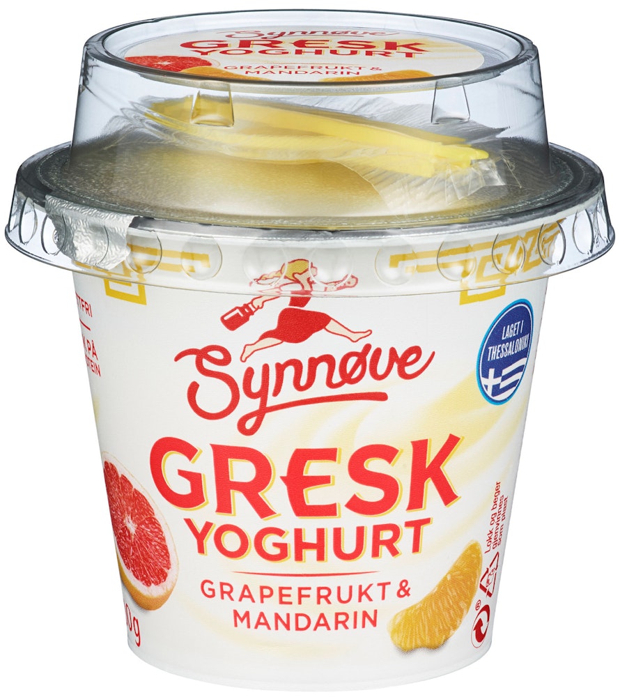 Synnøve Gresk Yoghurt Grapefrukt & Mandarin