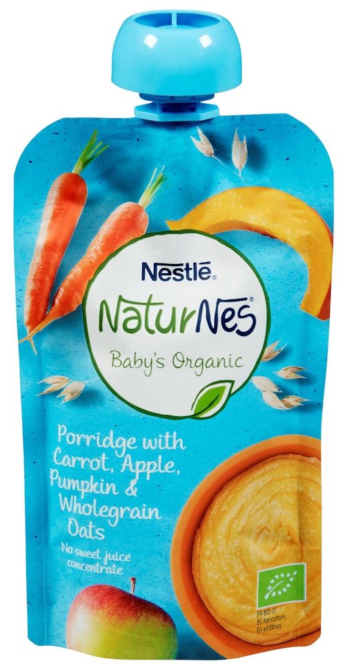 Bilde: © Nestlé / Kolonial.no Nestlé Grøt Grønnsaksmoothie Økologisk, 110 g