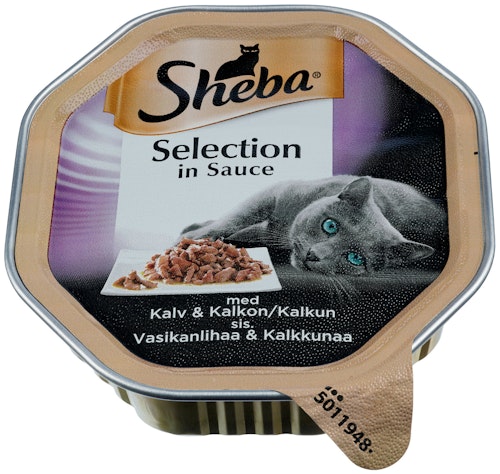Bilde: © Sheba / Kolonial.no Sheba Selection Kalv & Kalkun 85 g