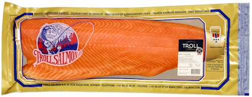 Bilde: © Troll Salmon / Oda Troll Salmon Røkt Laks Hel Side