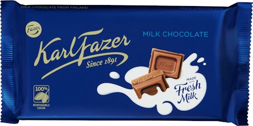 Bilde: © Fazer / Kolonial.no Fazer Melkesjokoladeplate 145 g