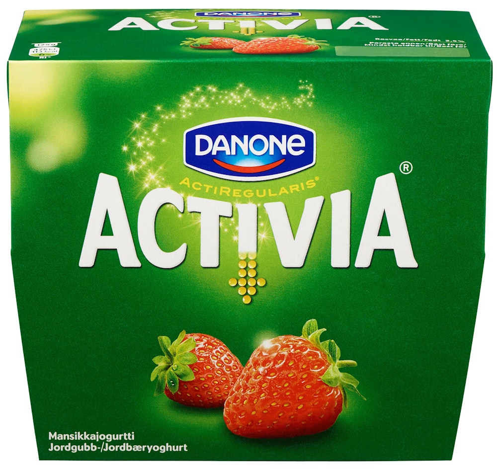 Danone Activia Jordbær 4x125gr