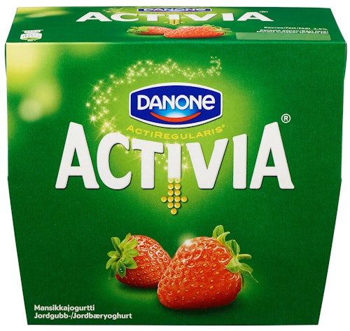 Bilde: © Danone / Kolonial.no Danone Activia Jordbær 4x125gr, 500 g