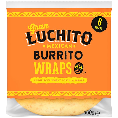 Bilde: © Gran Luchito / Kolonial.no Gran Luchito Gran Luchito Burrito Wraps 360 g