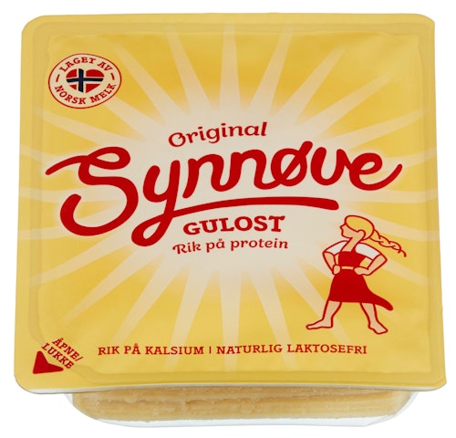 Bilde: © Synnøve / Kolonial.no Synnøve Skivet Gulost 285 g