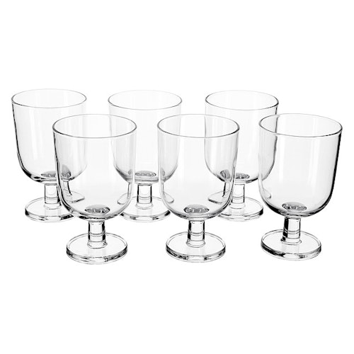Glass med stett 25cl (klart glass)
