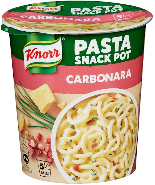 Bilde: © Knorr / Kolonial.no Knorr Pasta Carbonara Smårett i Kopp, 71 g