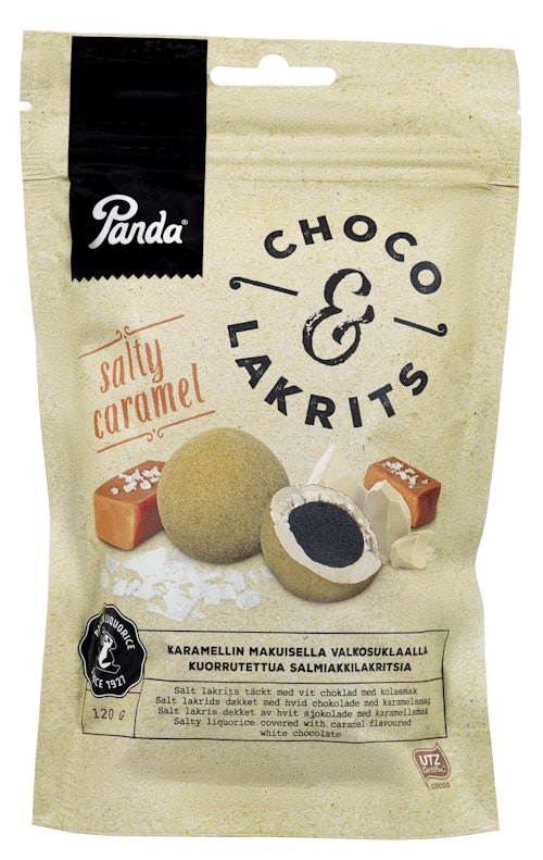 Bilde: © Panda / Oda Panda Sjokolade & Lakris Salty Caramel 120 g