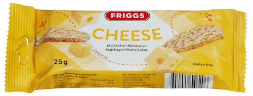 Bilde: © Friggs / Oda Friggs Maiskaker Snackpack Cheese Glutenfri