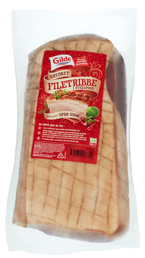 Bilde: © Gilde / Oda Gilde Krydret Filetribbe U/Ben i Stekepose, ca. 3 kg