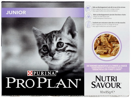 Bilde: © Pro Plan / Oda Pro Plan Junior Turkey 10 Pack 10x85g