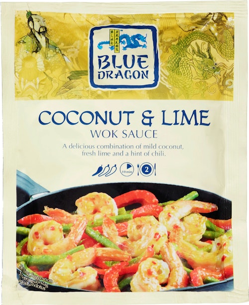 Bilde: © Blue Dragon / Kolonial.no Blue Dragon Woksaus Coconut & Lime 120 g
