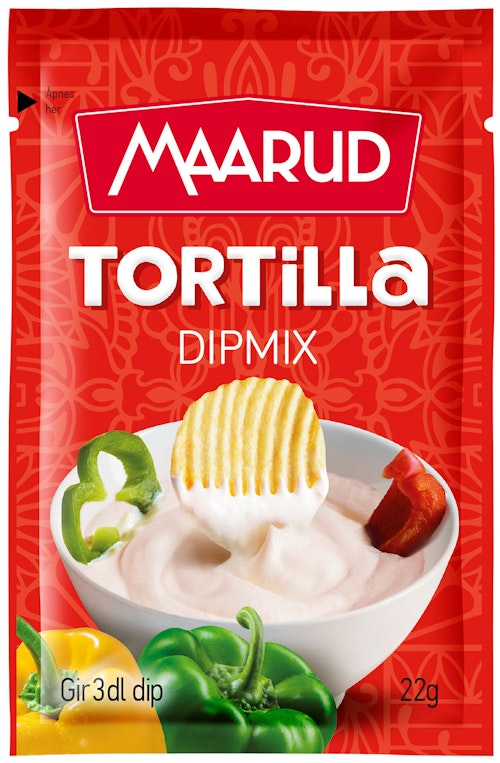 Bilde: © Maarud / Oda Maarud Dipmix Tortilla 22 g