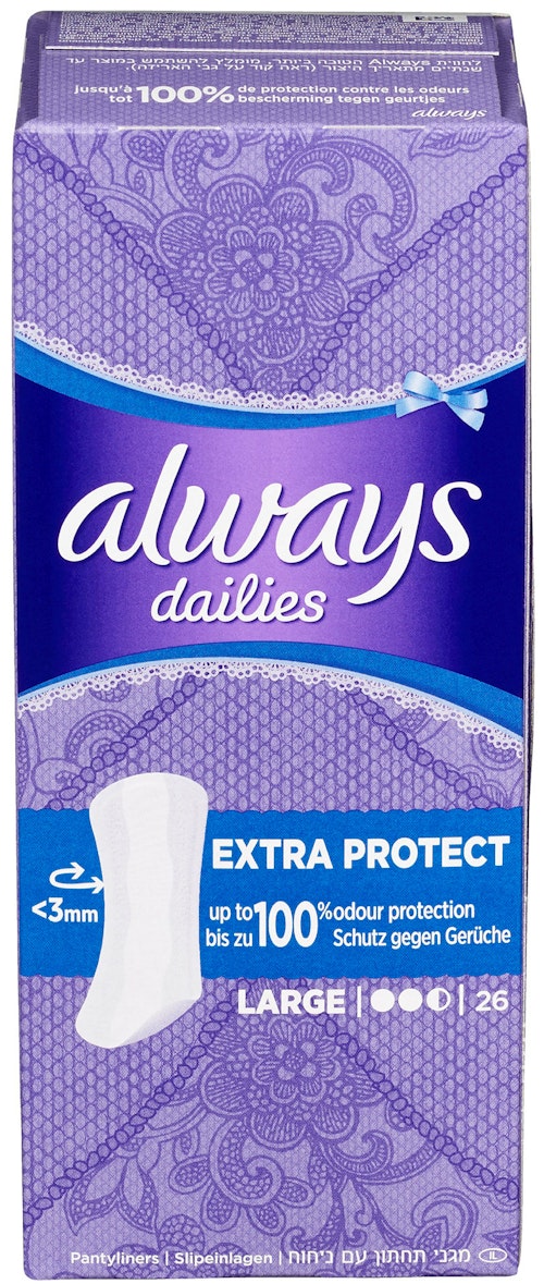 Bilde: © Always / Kolonial.no Always Truseinnlegg Liner Large 26 stk