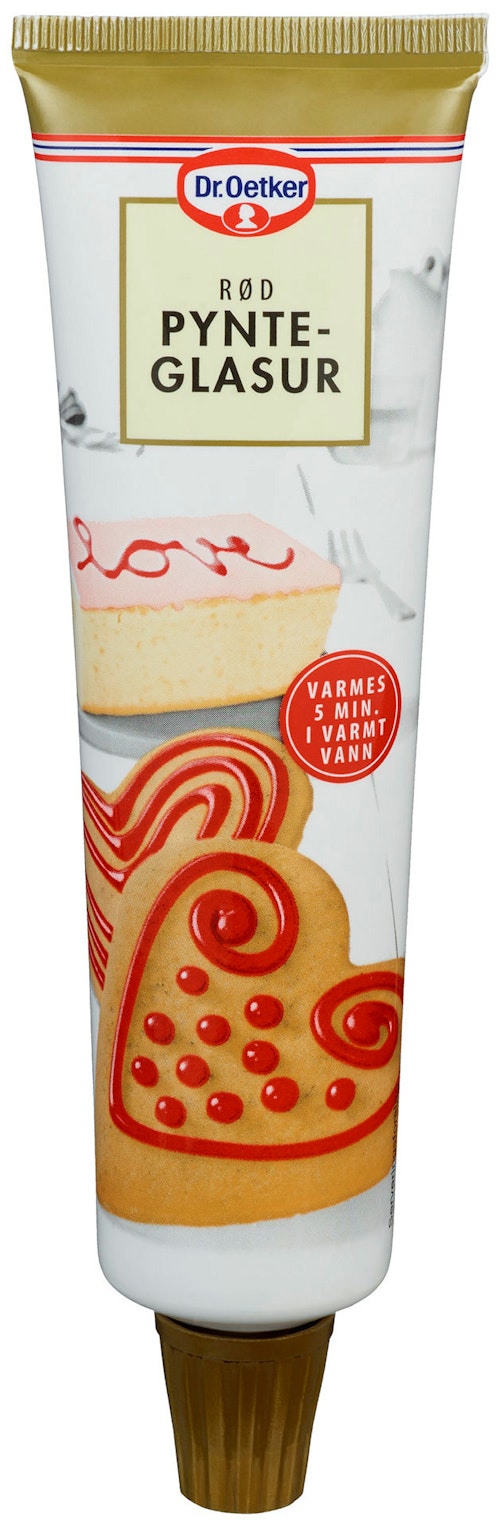 Bilde: © Dr. Oetker / Kolonial.no Dr. Oetker Pynteglasur Rød 125 g