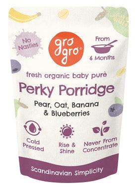 Gro Gro Perky Porridge fra 6 mnd økologisk