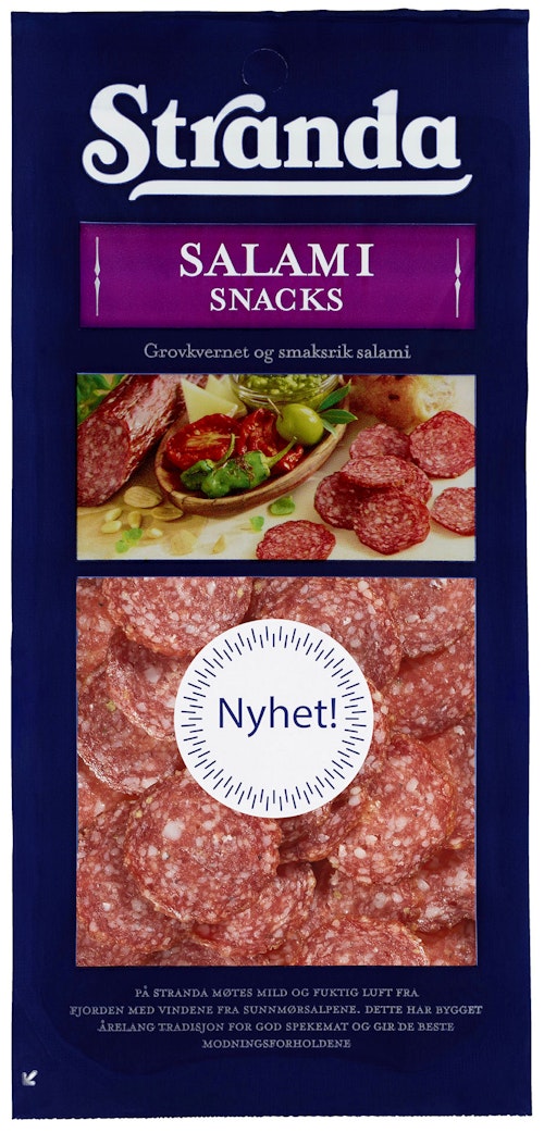 Bilde: © Stranda / Kolonial.no Stranda Salami Snacks 100 g