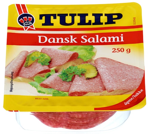 Bilde: © Tulip / Kolonial.no Tulip Dansk Salami Skivet 250 g