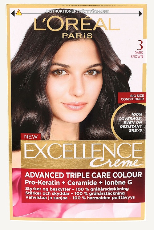 Bilde: © L'Oreal / Oda L'Oreal Excellence 3 Mørkebrun 1 stk