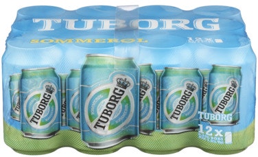 Bilde: © Tuborg / Oda Tuborg Tuborg Sommerøl 12 x 0,33l, 3,96 l
