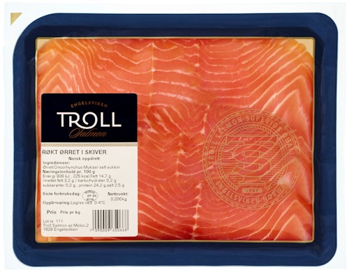 Troll Salmon Røkt Ørret i Skiver