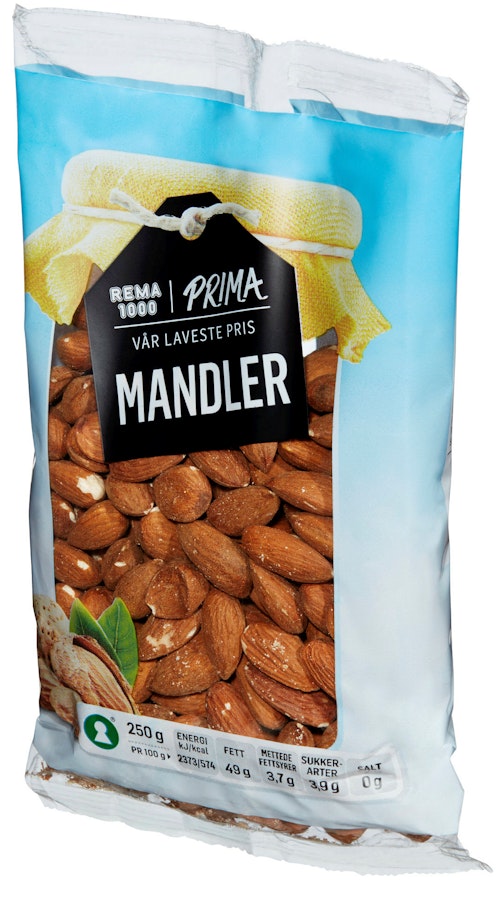 Bilde: © Prima / Oda Prima Mandler 250 g
