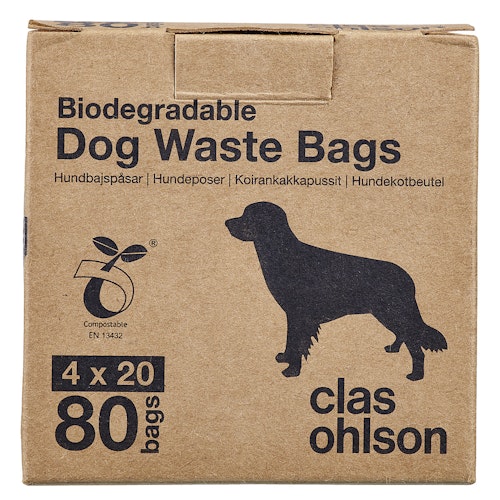 Bilde: © Clas Ohlson / Oda Clas Ohlson Hundeposer Asaklitt Bio, 80 stk