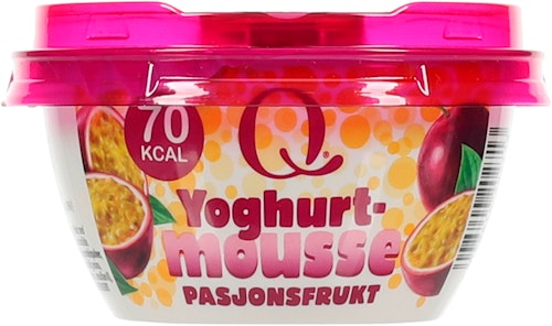 Bilde: © Q-meieriene / Kolonial.no Q-meieriene Yoghurt Mousse Pasjonsfrukt 130 g