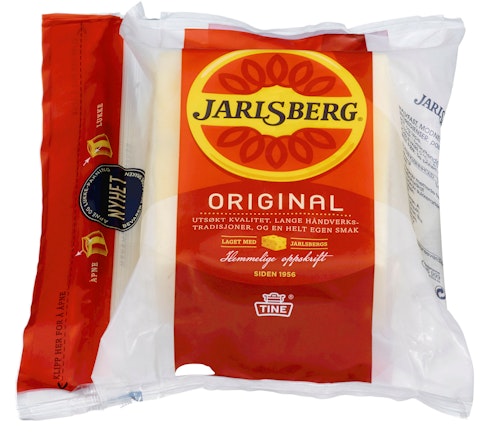 Bilde: © Tine / Kolonial.no Tine Jarlsberg Skorpefri, 450 g