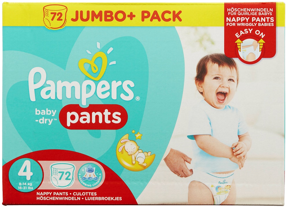 Pampers Bleie Baby Dry Pants Str.4 8-14kg